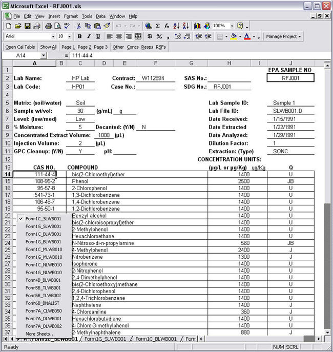 CLP Forms Screenshot Examples